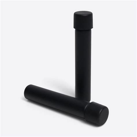 97mm Matte Smooth Black Glass Pre Roll Tubes With CR Caps USA