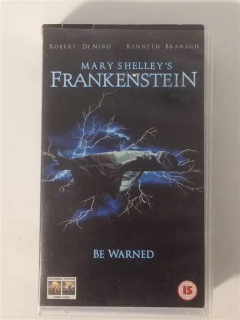 Mary Shelley S Frankenstein Horror Vhs Robert De Niro Branagh Eur