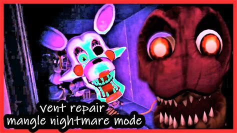 Fnaf Vr Vent Repair Mangle Nightmare Mode Oculus Quest Games Five