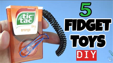 5 Easy Diy Fidget Toys How To Make Easy Homemade Fidgets 5 Minute Toys Paper Clip Cardboard