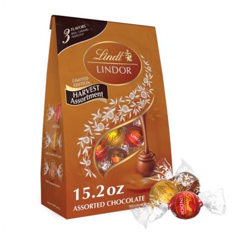 Lindt Lindor Fall Harvest Assortment Milk Chocolate Candy Truffles Bag