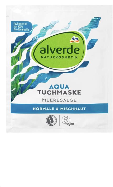 Alverde NATURKOSMETIK Alverde Aqua Hydro Tuchmaske 1 St Amazon De