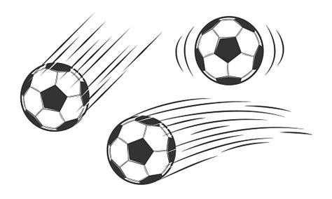 Soccer Ball In Motion Vector Illustration Stock Illustration Download