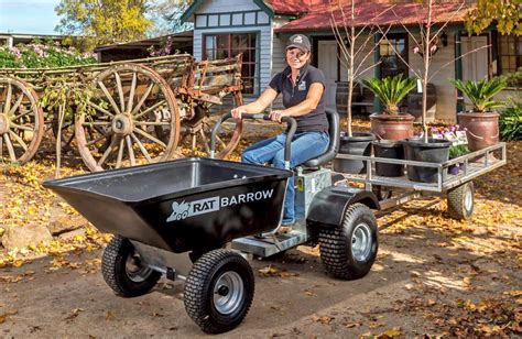 The Rat Barrow Is The World S First Ride On Motorized Wheelbarrow