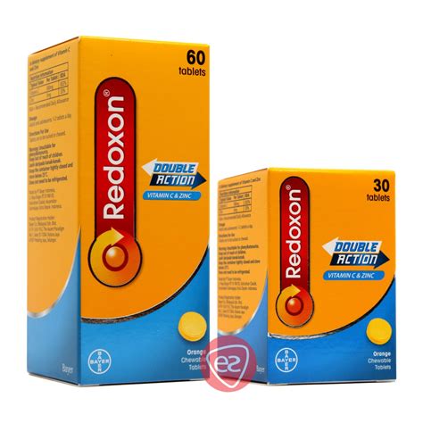 EXP 01 2025 REDOXON DOUBLE ACTION VITAMIN C ZINC ORANGE CHEWABLE