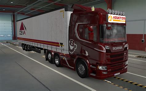 DUŻY LIGHTBOX SCANIA R I S 2016 AGUETONI TRANSPORTES 1 39 ETS2 ETS2