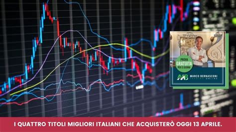 I Quattro Titoli Migliori Italiani Che Acquisterò Oggi 13 Aprile Marco Bernasconi Trading