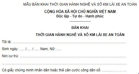 Người tham gia sát hạch nâng hạng giấy phép lái xe từ B1 lên B2 cần