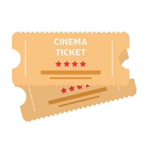 Entradas De Cine Aisladas Sobre Fondo Blanco Entradas De Cine Retro