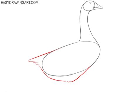 How To Draw A Goose