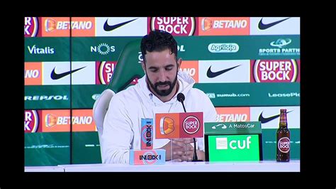 Confer Ncia De Imprensa R Ben Amorim P S Jogo Sporting Benfica