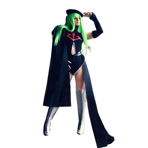 Code Geass Cc Cosplay Black Womens Code Geass Cosplay Costume With Hat And Glove 11code Geass