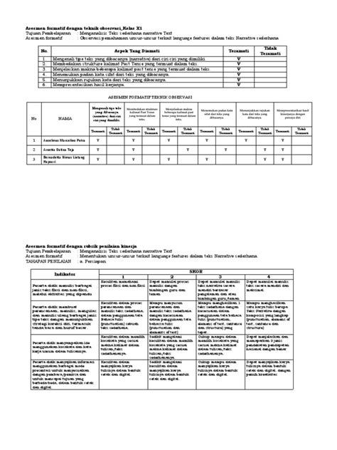 Contoh Asesmen Formatif Yss Pdf