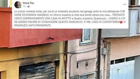 Quartu si salva dall incendio ma la casa è inagibile Chi può