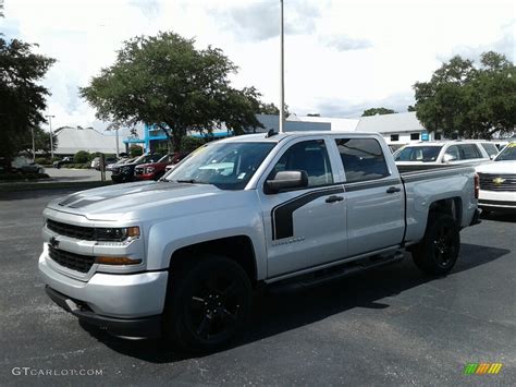 Silver Ice Metallic Chevrolet Silverado Custom Crew Cab X