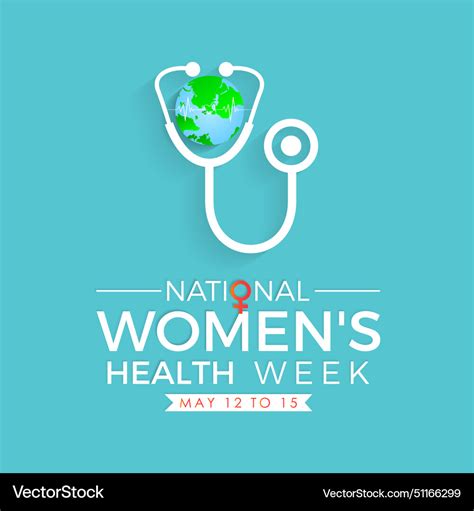 National Womens Health Week Awareness Royalty Free Vector