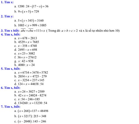 Các Dạng Toán Tìm X Lớp 6 Có Lời Giải Hay Nhất TopLoigiai
