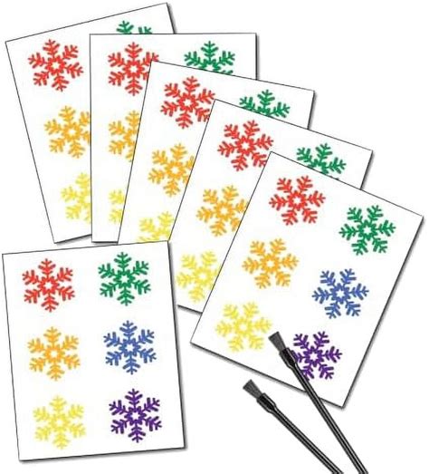 Pyo Paint Your Own Christmas Snowflakes Edible Paint Palette Kits Use For Edible Cake Cupcake