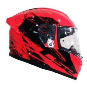 Casco Integral Ls Ff Breaker Evo Betta Rojo Azul Matte Pin