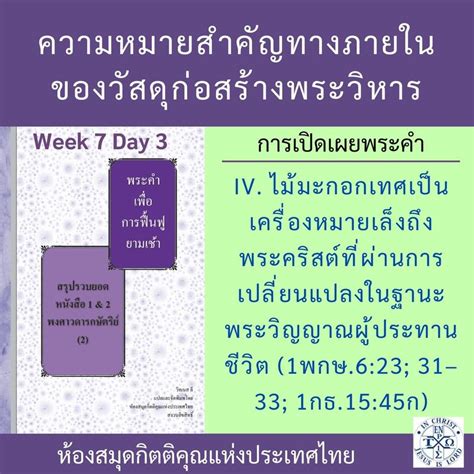 พระคำการบำรุงเลี้ยง Podcast W7day3 โรม บทที่ 11 ข้อ 17 ได้ทรงโปรด