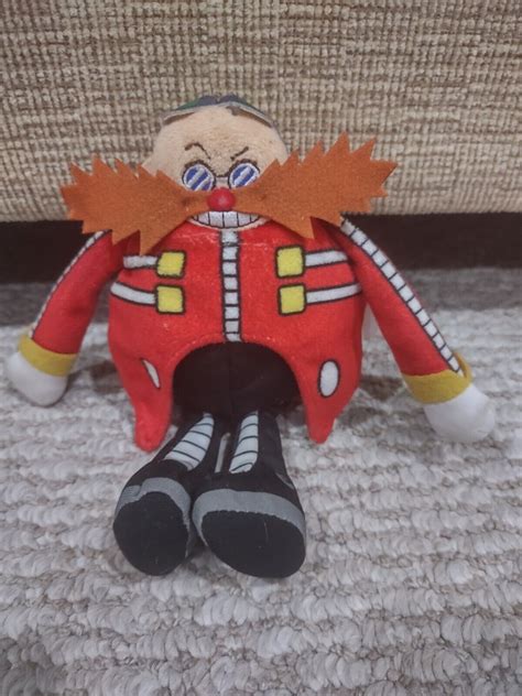 Sonic The Hedgehog Plush Dr Eggman Villain SEGA Jakks Figure Stuffed 8