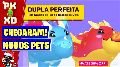 PK XD CHEGARAM NOVOS PETS DRAGÃO DE FOGO E DE GELO CONFIRA AGORA