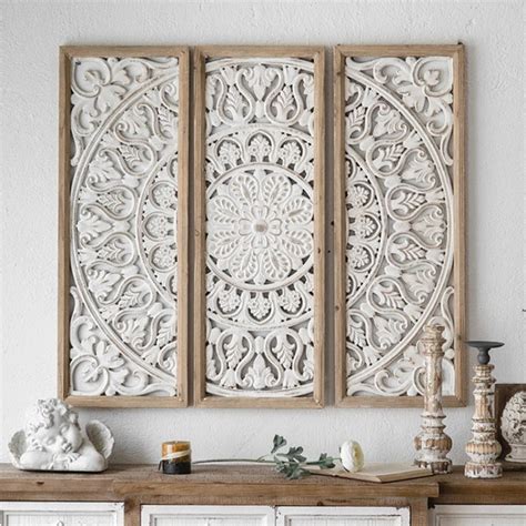 Vintage Wood Carved Wall Decor