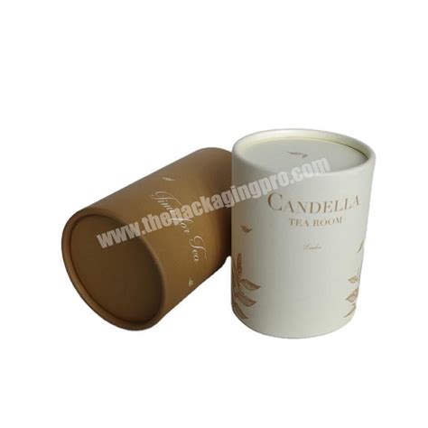 Eco Friendly Cardboard Paper Cylinder Packaging Box For Teaherbscoffee Packaging