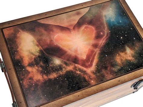 Love To The Stars Keepsake Box Relic Wood