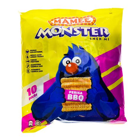 Mamee Monster Snek Mi Bbq G X S Malaysian S Fav Snack Fresh