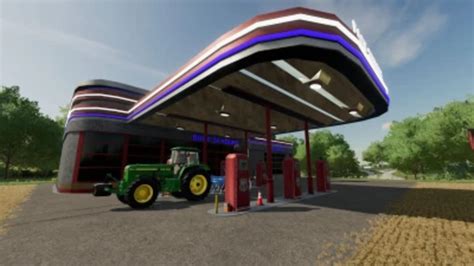 FS22 Rt 69 Gas Station v 1 0 0 0 Placeable Objects Mod für Farming