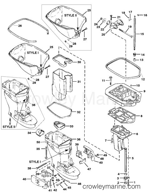 DRIVESHAFT HOUSING 1996 Outboard 40 H040412SD ELPT Crowley Marine