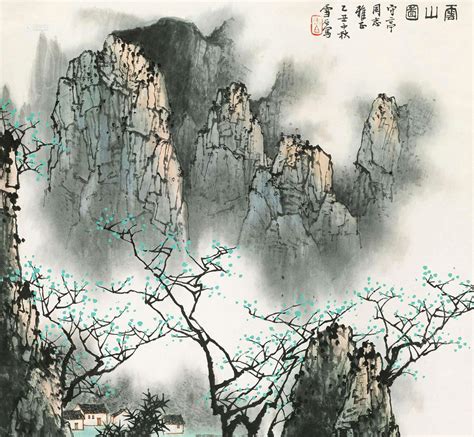 北派山水画大师白雪石先生作品图集千峰漓江群峰新浪新闻