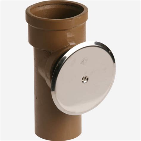 Cleanout Tee With Countersunk Plug And Round Access Cover Woods Jaye