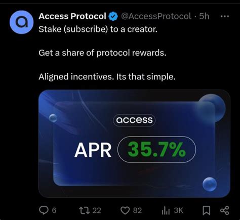 Start Staking And Earn Rewards Apr R Accessprotocolcrypto