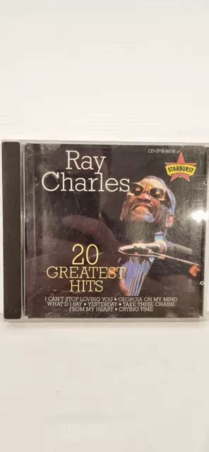 Ray Charles 20 Greatest Hits Georgia On My Mind Cant Stop Loving You Cd 549 Picclick Ca