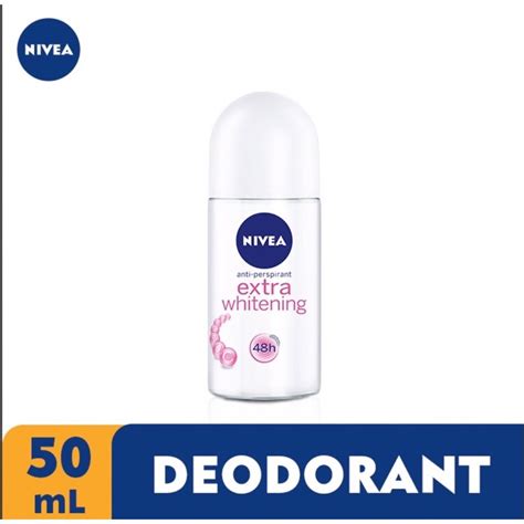 Nivea Deodorant Extra Whitening Roll On Ml Shopee Philippines