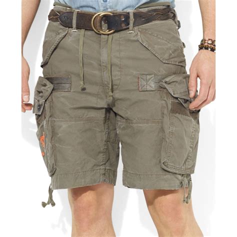 Lyst Ralph Lauren Polo Big And Tall Cargo Shorts In Natural For Men