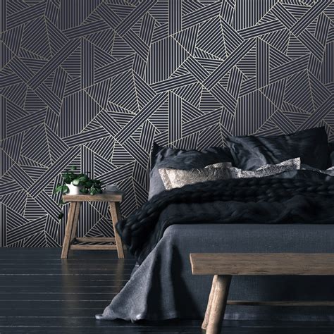 Geometric Wallpaper In Bedroom - 1000x1000 Wallpaper - teahub.io