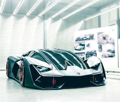 The self-healing concept car Lamborghini Terzo Millennio helped designed by MIT and contains 4 ...