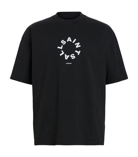 Mens AllSaints black Tierra Logo T-shirt | Harrods US