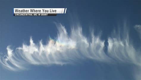 Circumzenithal arc spotted within wispy cirrus clouds Thursday | WHNT.com