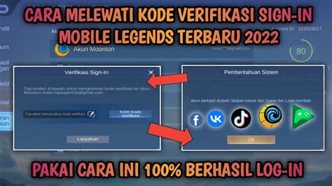 Cara Melewati Verifikasi Sig In Verifikasi Sekunder Ml Work It Di