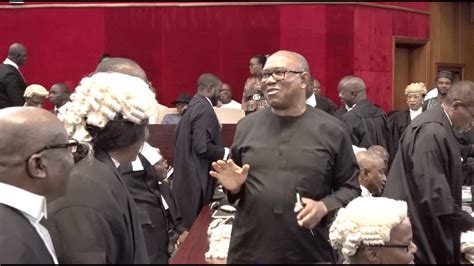 Watch How Peter Obi Greeted His Opponents Tinubus Lawyers See The