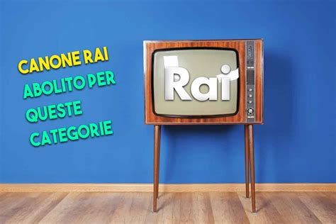 Canone RAI una buona notizia per queste categorie è stato abolito e