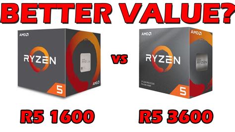 Ryzen 5 1600 Vs Ryzen 5 3600 Gaming Benchmarks 1080p And 1440p Youtube