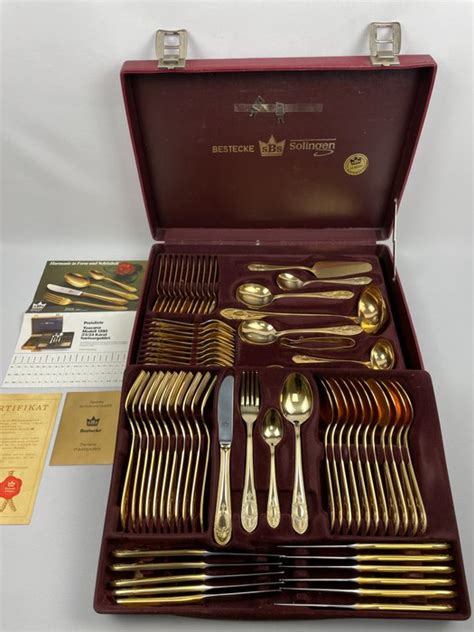 Solingen - Cutlery for 12 (70) - Gilt - Toscana - Catawiki