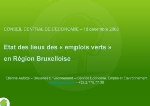 Remplissable En Ligne Etat Des Lieux Des Emplois Verts En R Gion