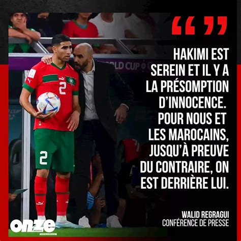 PSG Maroc les mots forts de Regragui sur Hakimi accusé de viol