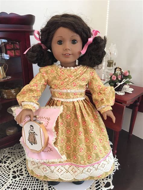 Reserved For Allie 1800s Historic Doll Dress To Fit Your 18 American